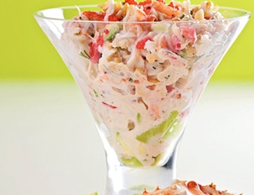 Salade de crabe et d’avocats